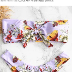 ZAFUL Knot Floral Bandeau